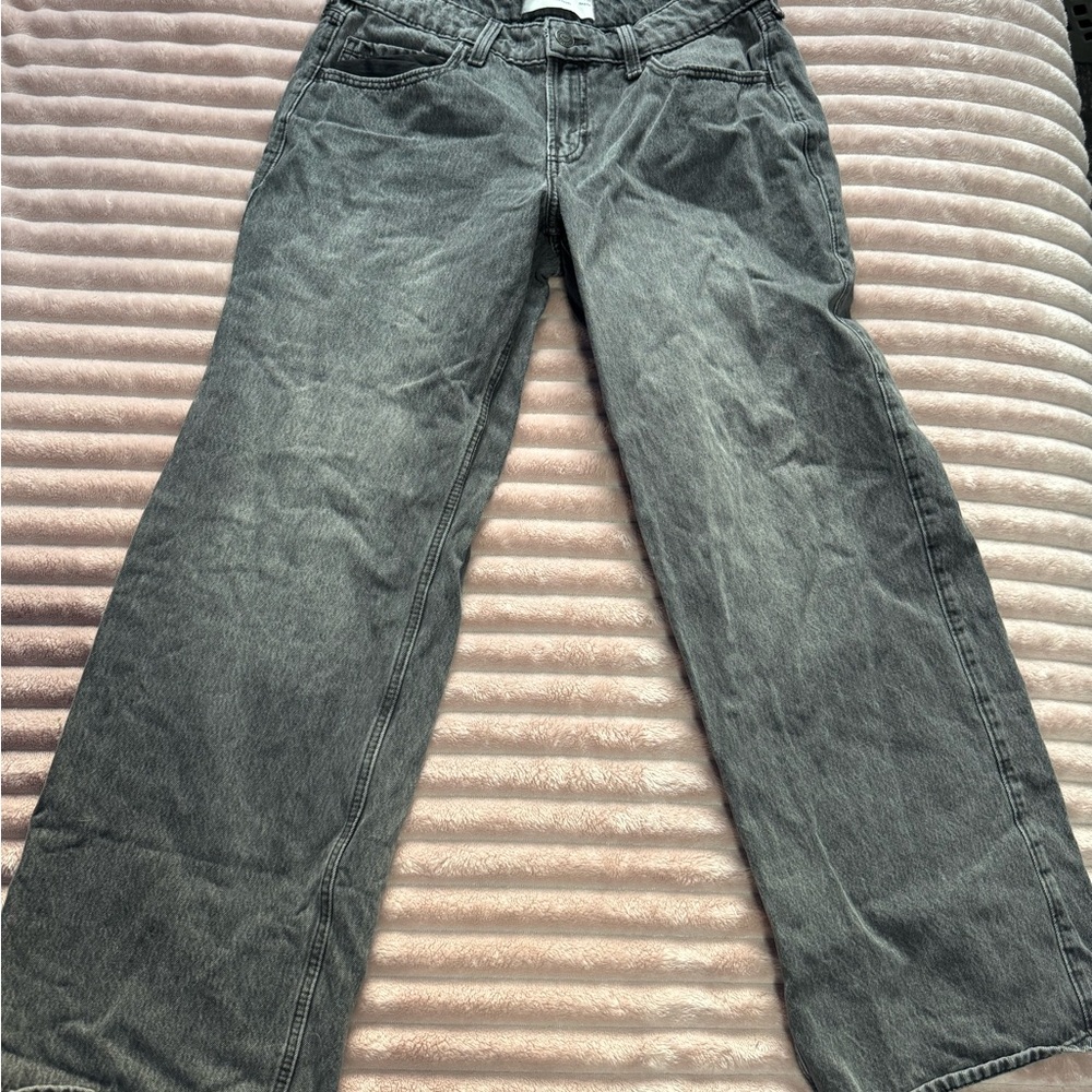 Hollister Gray Flare & Wide Leg Jeans